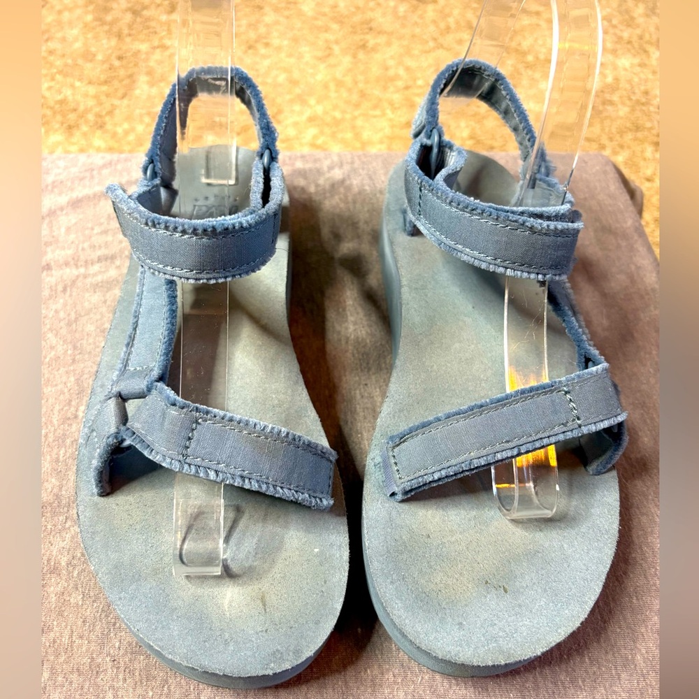 Teva Women's Blue Suede Strap Sandals